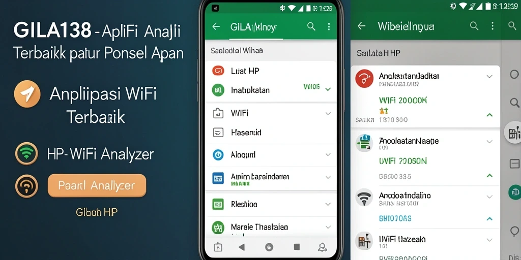 Tampilan antarmuka GILA138 yang menampilkan analisis jaringan WiFi.