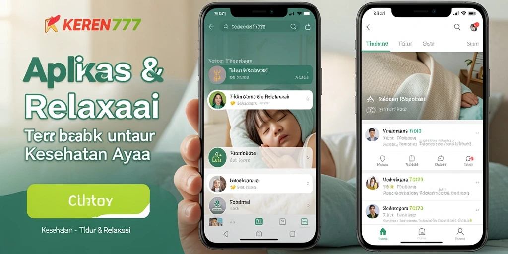 Antarmuka KEREN777 yang menawan dengan fitur Tidur & Relaksasi.
