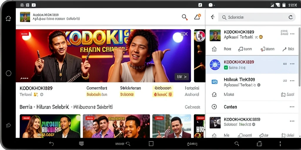 Antarmuka aplikasi KODOKHOKI889 yang menarik dan informatif.