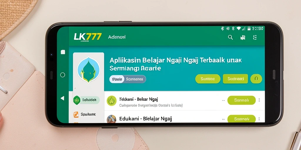 Tampilan antarmuka LK777 yang sederhana dan fungsional.