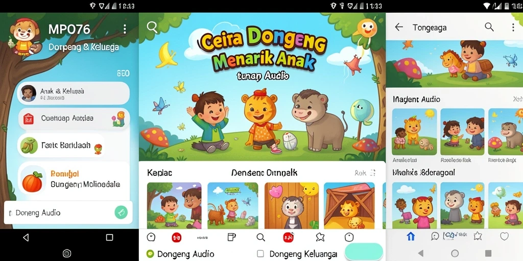 Tampilan antarmuka MPO76 yang ramah anak dan menarik.
