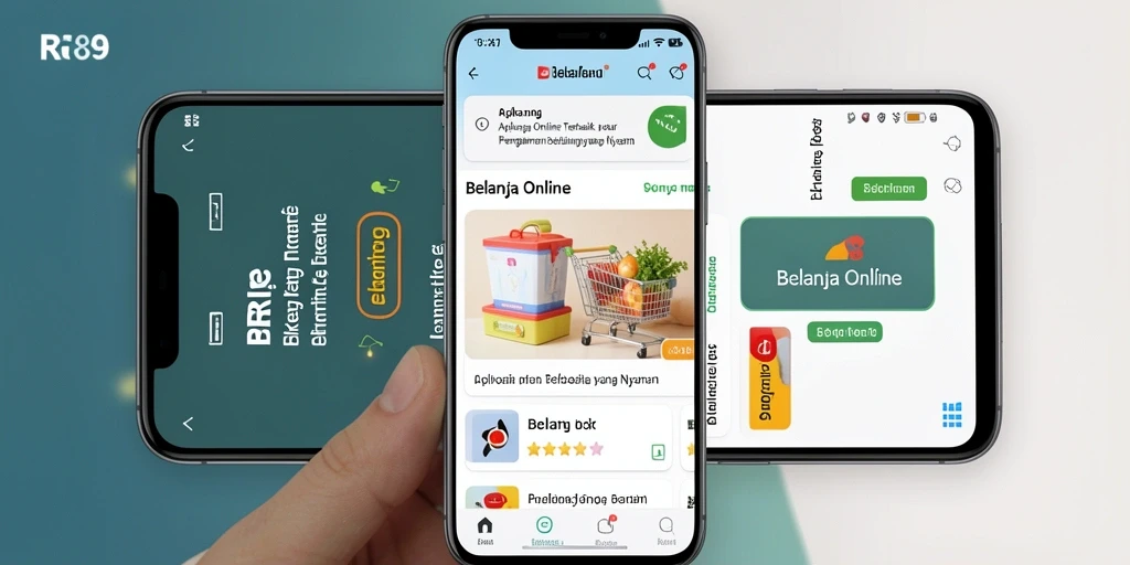 Antarmuka RR89 yang sederhana dan mudah digunakan untuk belanja online.