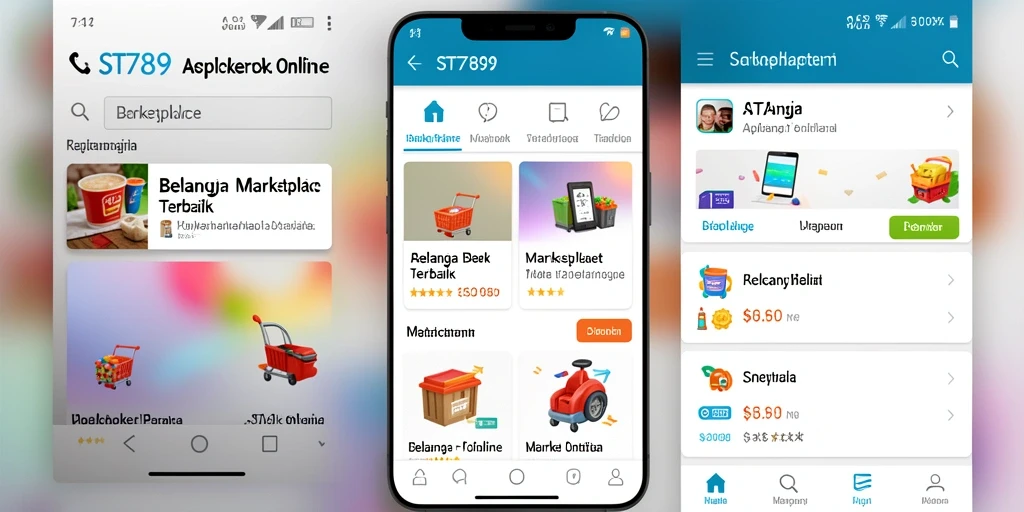 Tampilan antarmuka aplikasi ST789 yang intuitif dan mudah dinavigasi.